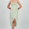 Vestido maxi flores en lino