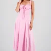 Vestido maxi liso