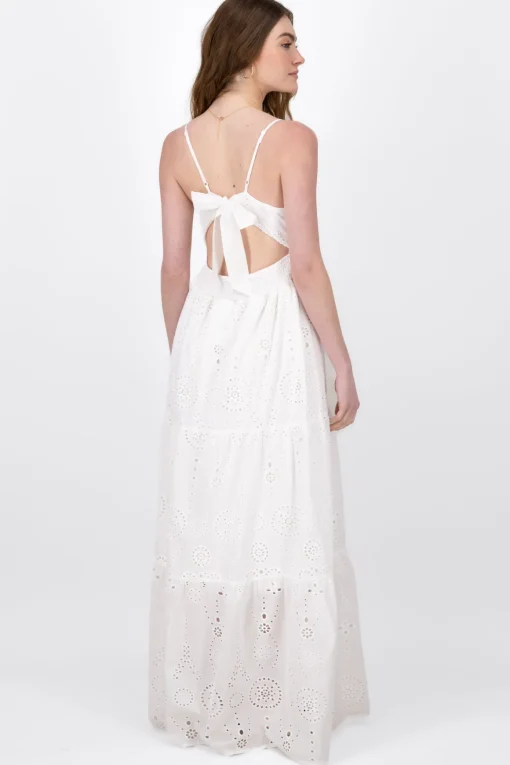 Vestido Maxi Textura Bordado