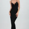 Vestido maxi texturas tirantes aro