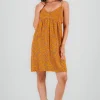 Vestido midi escote v tirantes