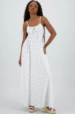 Vestido midi flores