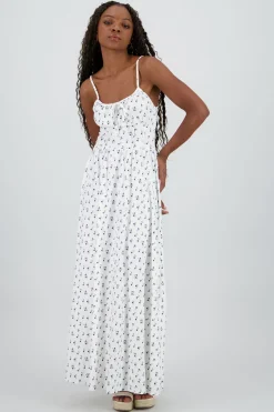 Vestido midi flores