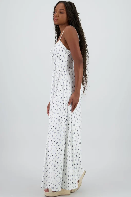 Vestido midi flores