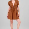 Vestido mini detalle moños