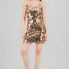 Vestido mini lentejuelas