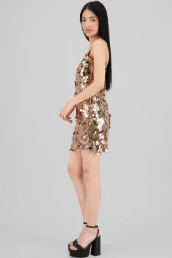 Vestido mini lentejuelas