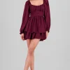 Vestido Mini Olanes Manga Larga