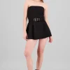 Vestido mini tableado detalle cinturon