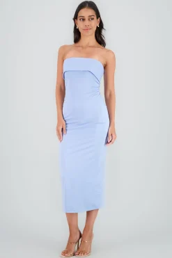 Vestido off shoulder flap
