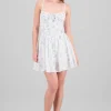 Vestido pritn de flores con textura