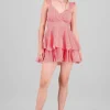 Vestido rayas tirantes detalle olanes