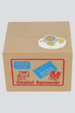 Alcancia gato roba moneda