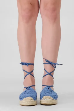 Alpargata macramé lace up