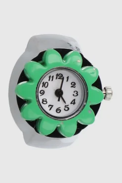 Anillo reloj flor color