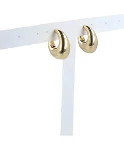 Arete Arracada Óvalo Ancho