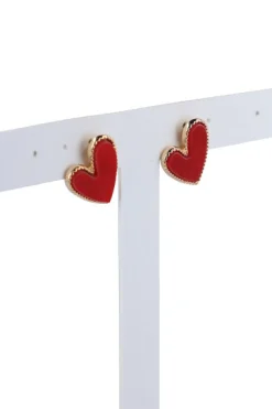 Aretes Corazón Nacarado
