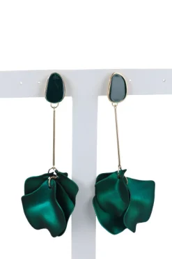 Aretes Largos Pétalos