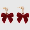 ARETES MOÑO CORAZON VELVET