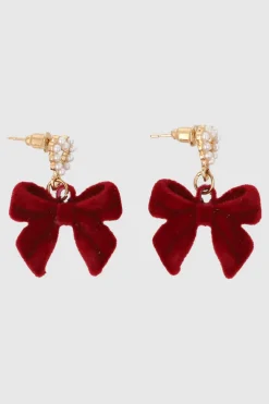 ARETES MOÑO CORAZON VELVET