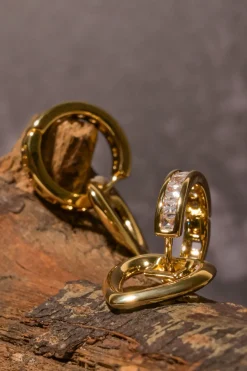 Arracadas corazon cristales