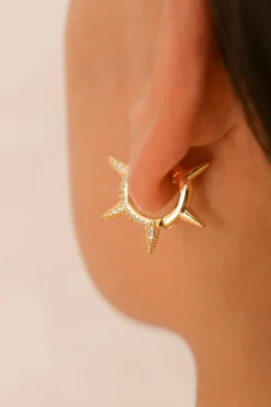 Arracadas picos brillos