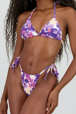 Bikini estampado flores calzon de tanga
