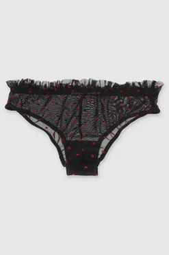 Bikini mesh flock corazones