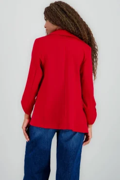 Blazer Oversize Largo Detalle Mangas