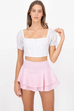 Blusa con manga abullonada