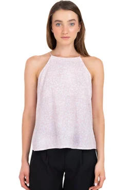 Blusa Halter Flores Mini
