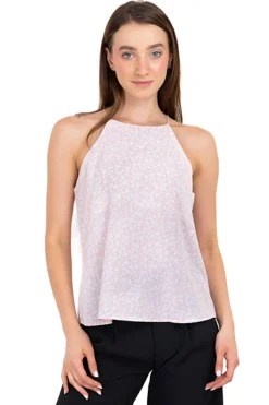 Blusa Halter Flores Mini