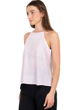 Blusa Halter Flores Mini