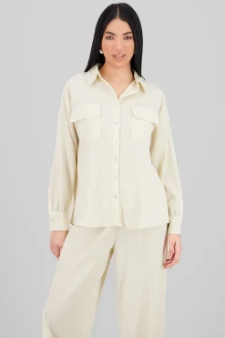 Blusa manga larga ribbed