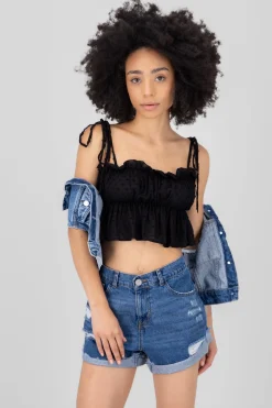 Blusa smock tirantes