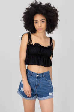 Blusa smock tirantes