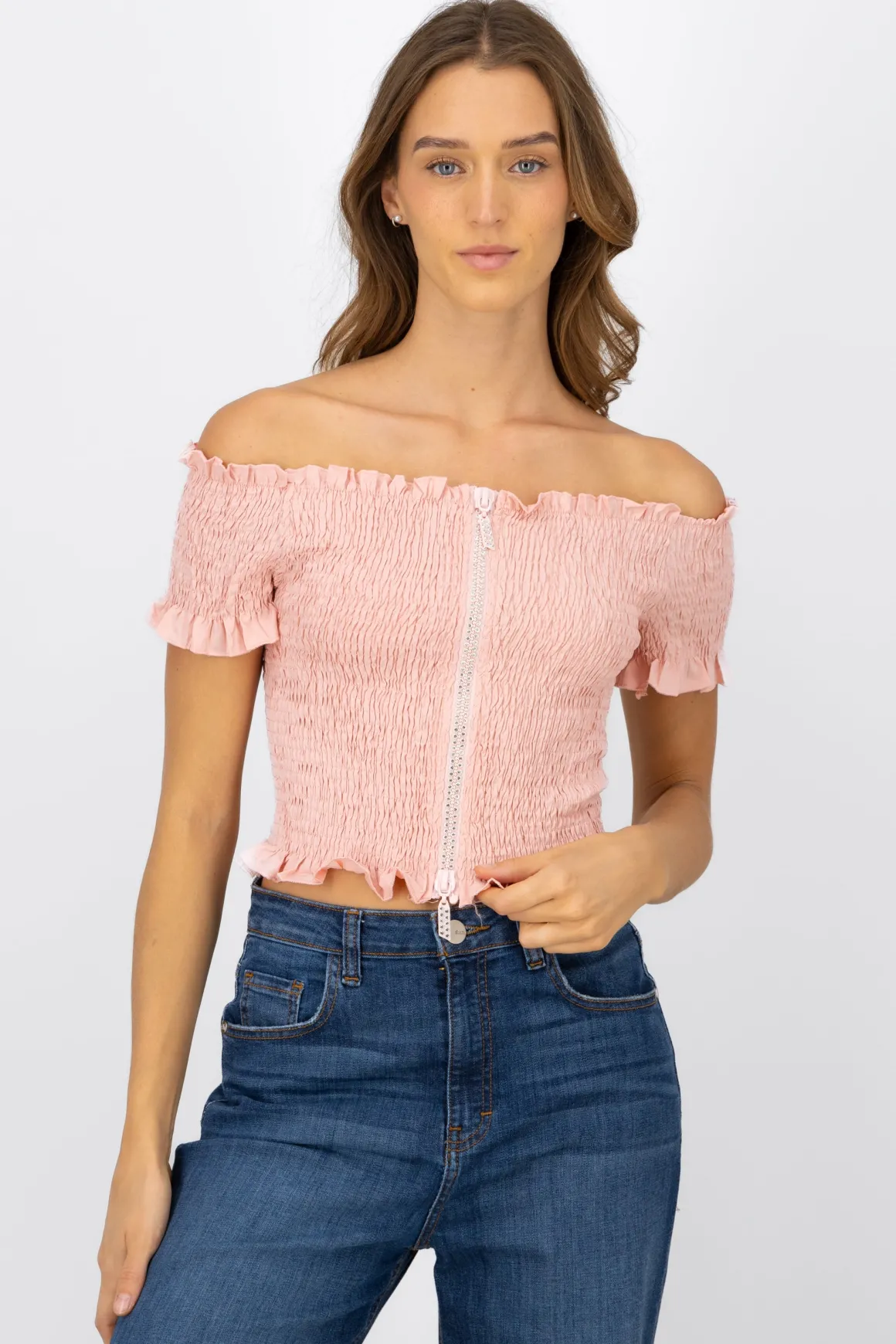 Blusa smog detalle cierre