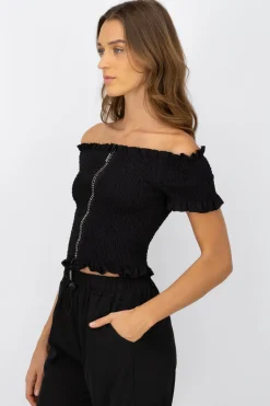 Blusa smog detalle cierre