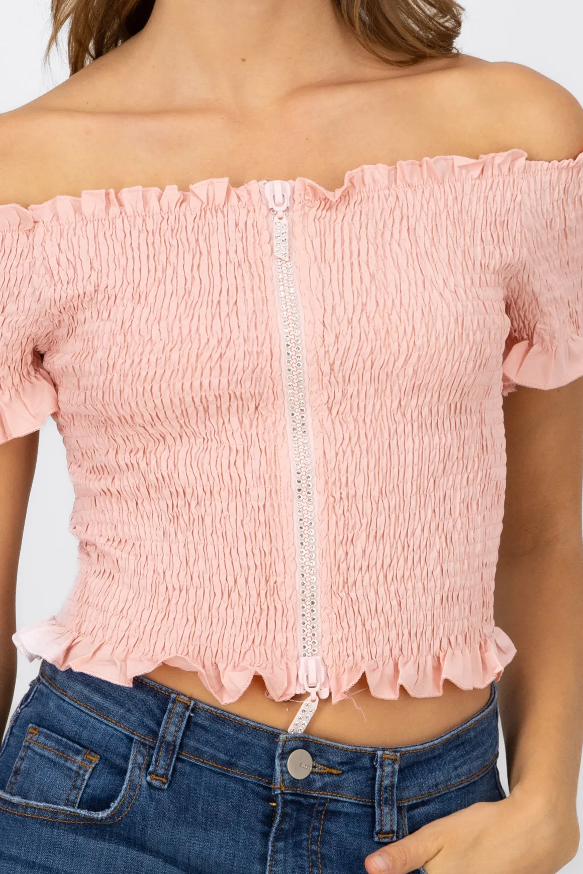 Blusa smog detalle cierre