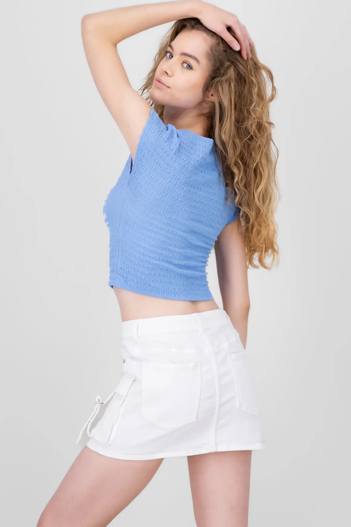 Blusa textura estampado