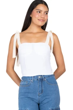 Blusa tirantes cintas