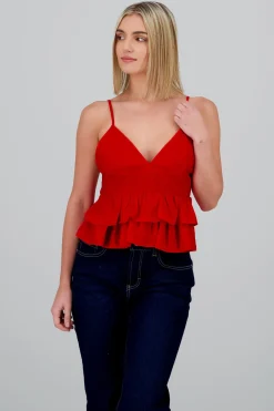 Blusa tirantes detalle olanes