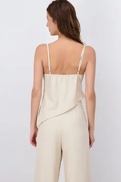 Blusa Tirantes Escote Drapeado