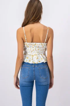 Blusa tirantes estampado flores