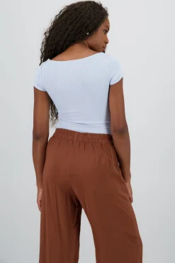 Body escote cuadrado manga corta