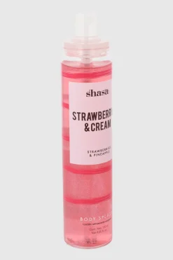 Body Splash Glitter Strawberries And Cream