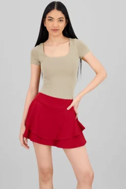 Bodysuit escote cuadrado doble tela