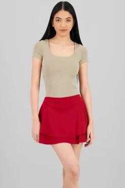 Bodysuit escote cuadrado doble tela