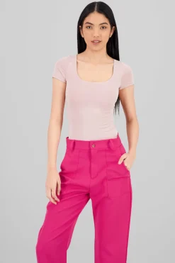 Bodysuit escote cuadrado doble tela