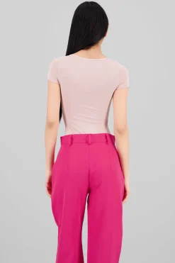 Bodysuit escote cuadrado doble tela